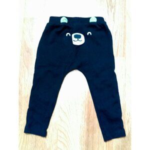 Carter's Baby Boys Bear with Ears Blue Long  100% Cotton Pull On Pants 12 months